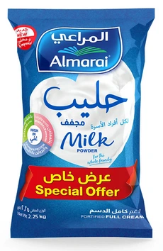 مسحوق حليب المراعي 6  أكياس * 2250  غرام