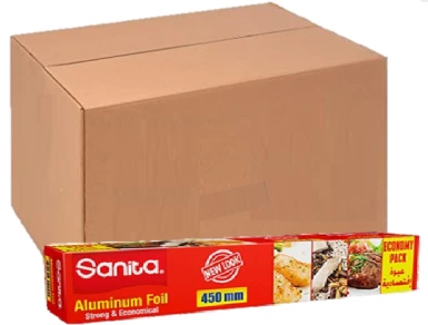 Aluminium Foil 6*45cm*85Mtr Sanita