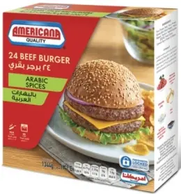 Americana Beef Burger box - 10*1344g (24pcs)