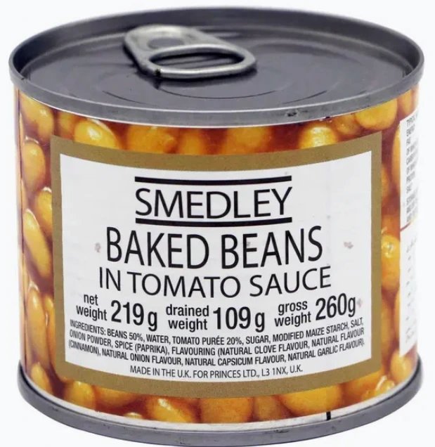 Baked Beans 48*219gm Smedley