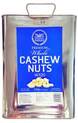 Cashew Nuts 2*10Kg Tin (W320)
