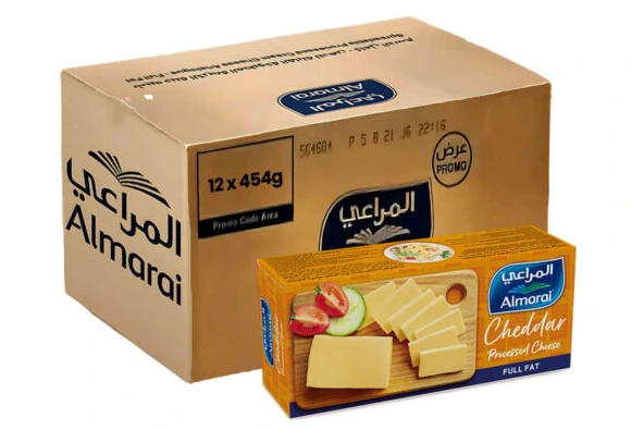 جبنة شيدر 12*454  جرام المراعي