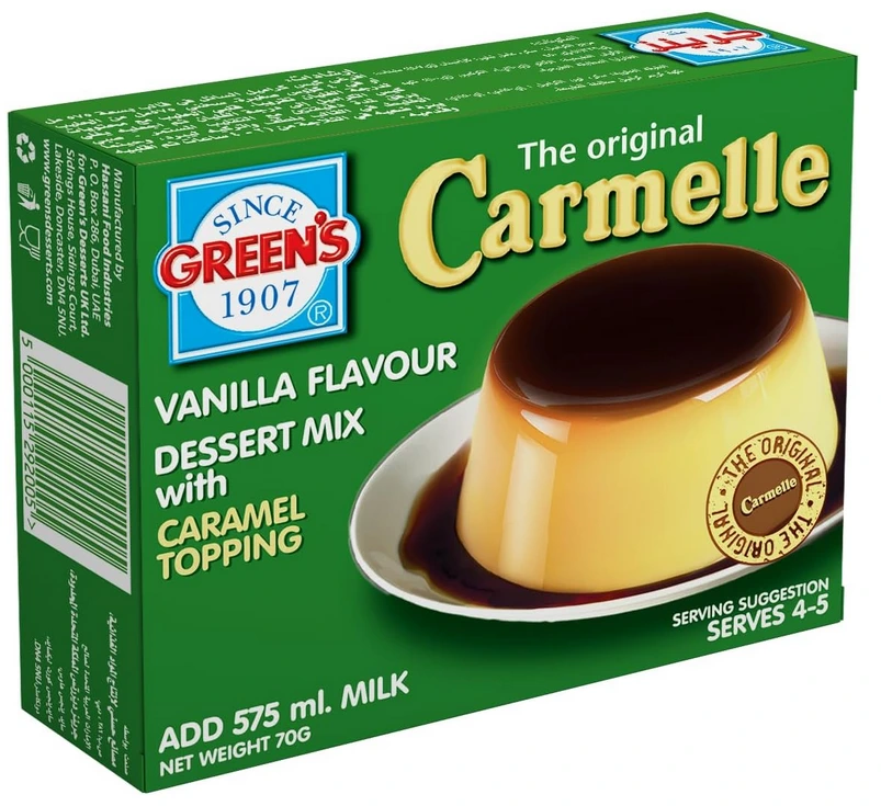 Cream Caramel 12*12*70gm Green's