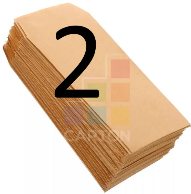 ظرف بني رقم 2، 1*4  كجم