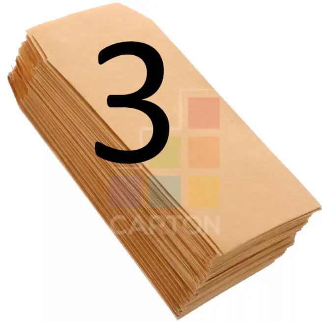 ظرف بني رقم 3/4 1*4 كجم