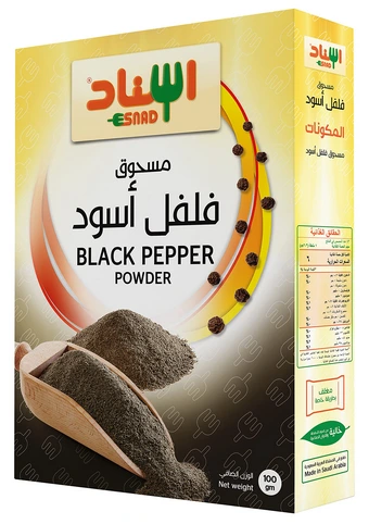مسحوق الفلفل الأسود من إسناد 48 * 100  غرام