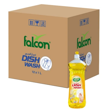 Falcon Dishwash Lemon 12*1Ltr