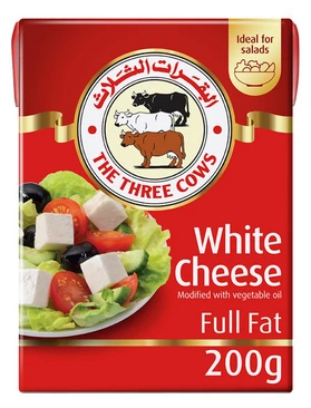 Feta Cheese Full Fat 20*200gm Three Cow