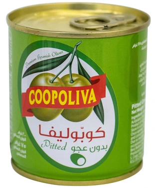 Green Olive (Pitted) 12*200gm(Drained 75gm) Coopoliva