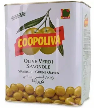 Green Olive Whole 2*5kg Coopoliva