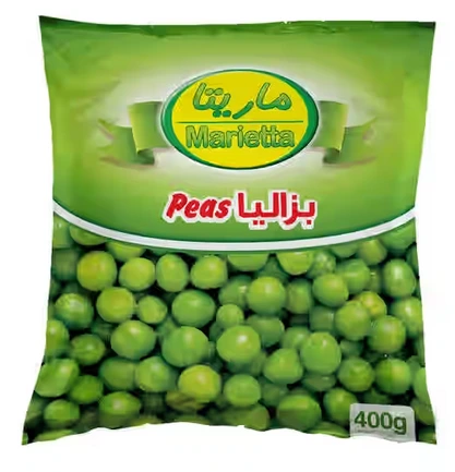 بازلاء خضراء مجمدة 20  عبوة * 400  غرام من ميريتا