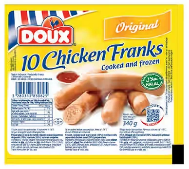 Hot Dog 24*340gm Doux