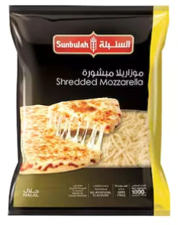 Mozzarella Shredded 6*1Kg Sunbullah