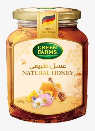 عسل طبيعي 12 عبوة * 500 غرام من مزارع جرين فارمز