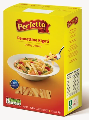 Perfetto # 231 Pennettine Rigati 24*500gm