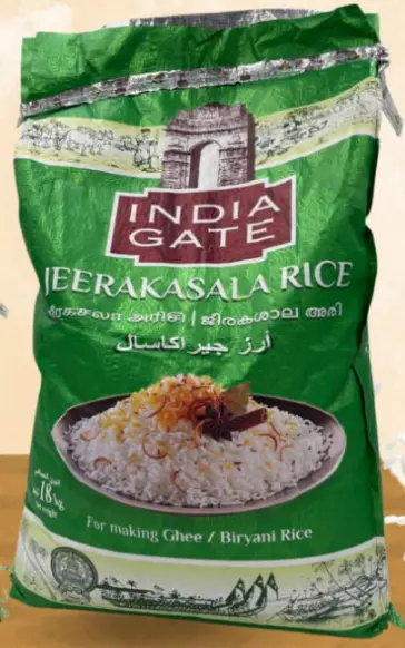 Rice Jeerakasala India Gate 1*18kg 
