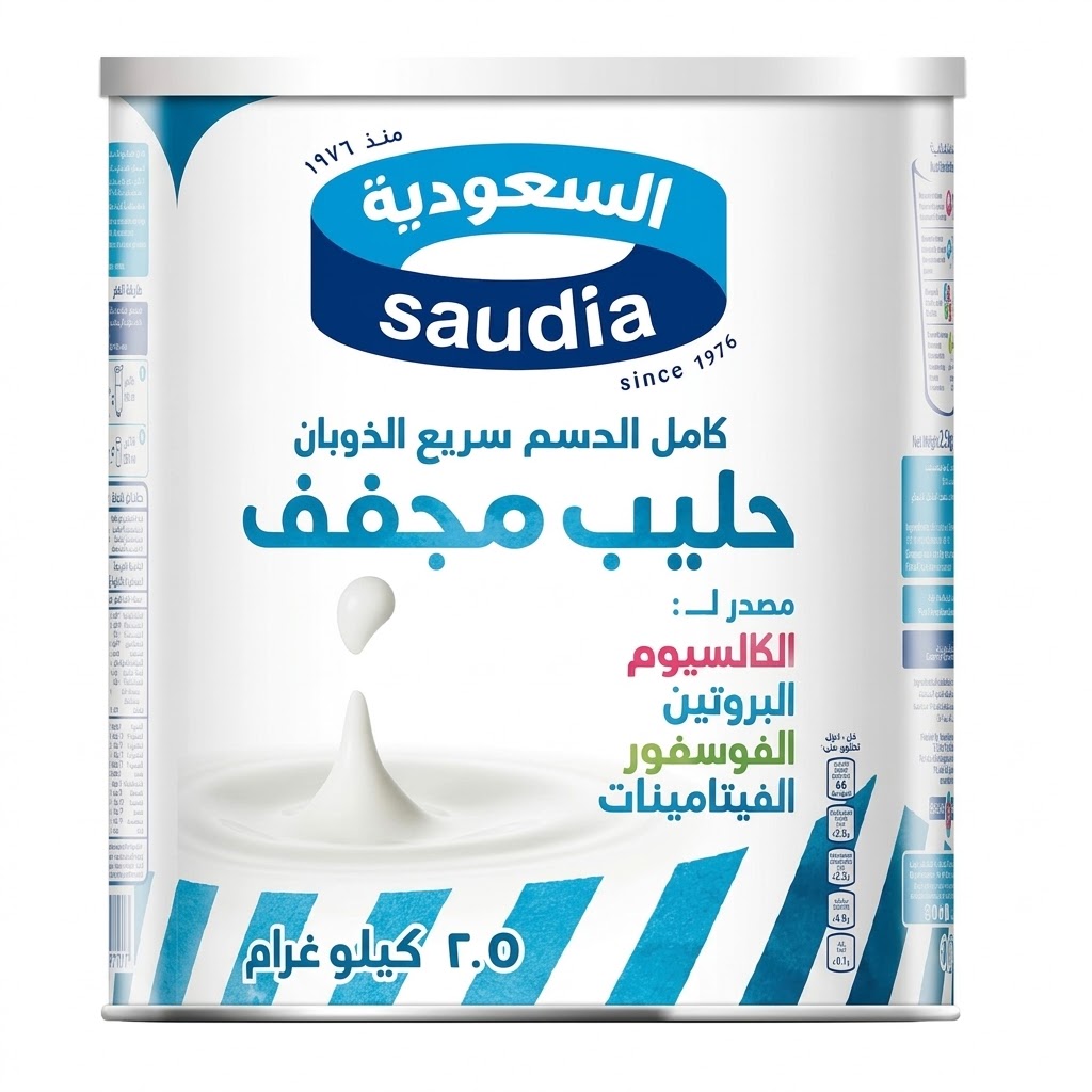 Saudia Milk Powder 6*2.5kg