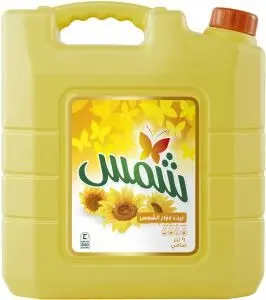 زيت دوار الشمس النقي من شمس، عبوتان * 9 لتر