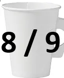 كوب شاي 9  أونصة، 20 * 50  قطعة