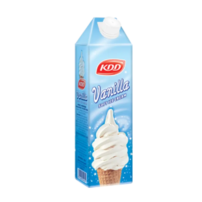 آيس كريم فانيليا ناعم 12  عبوة * 1  لتر KDD