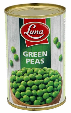 Green Peas 48*284gm (Drained 170gm) Luna