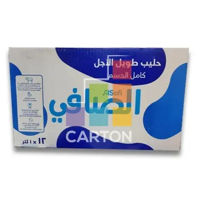 حليب الصافي كامل الدسم 12 * 1  لتر
