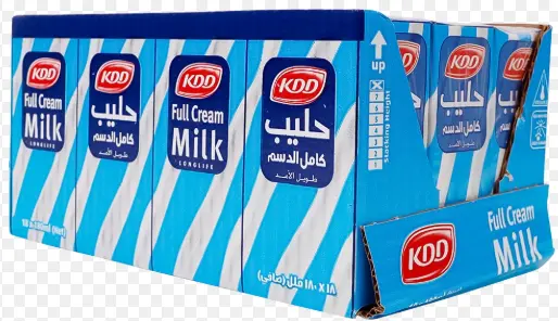حليب كامل الدسم من كي دي دي ١٨ * ١٨٠ مل