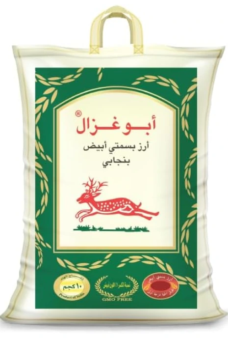 أرز أبو غزال البنجابي الأبيض بسمتي 4 * 10  كجم