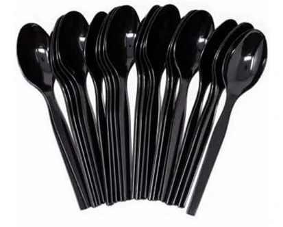 Falcon Black Plastic Spoon PP (UAE) 20*50Pcs