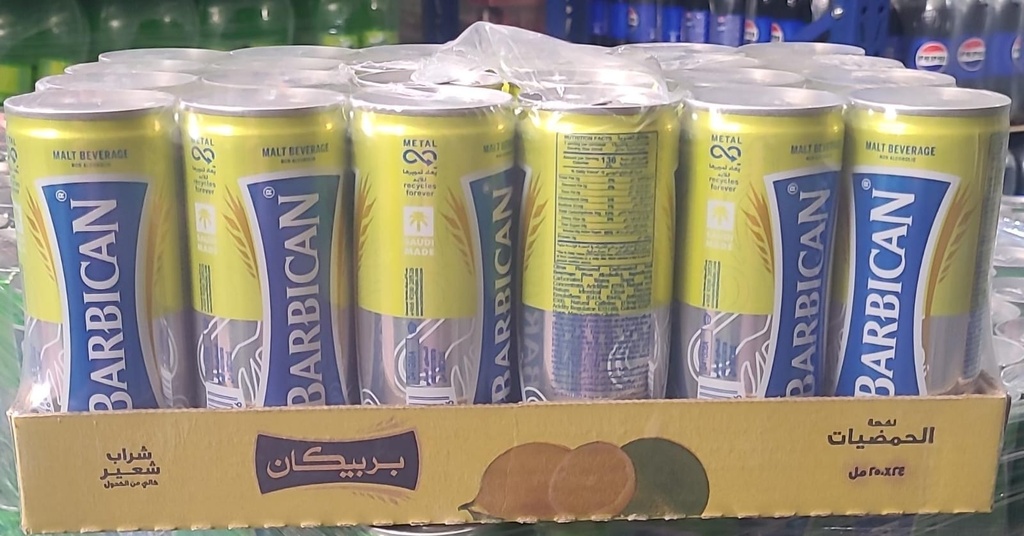 علبة باربيكان سيتروس 24 * 250  مل