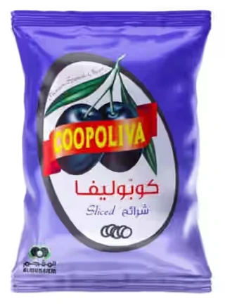 Black Olive Slice 10*936gm (Pouch) Coopoliva