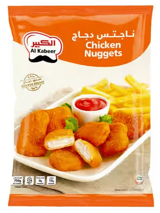 قطع دجاج ناجتس من الكابير 8 * 750 جم