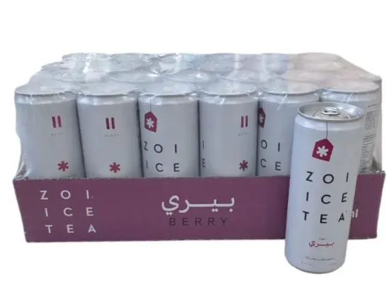 شاي زوي المثلج بنكهة التوت، ٢٤  عبوة * ٣٢٠  مل