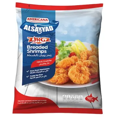 Americana Zingz Breaded Shrimp 10*750g