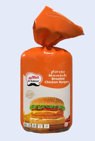 برجر دجاج كبير جامبو (مغطى بالبقسماط) 6 * 1 كجم