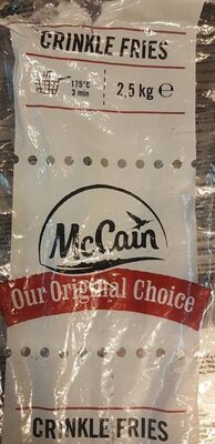 McCain Crinkle Cut Fries 5*2.5 kg	