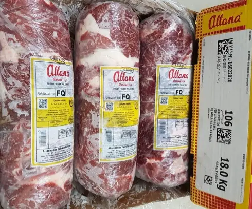 Beef Forequarter Roll India 4*4.5kg