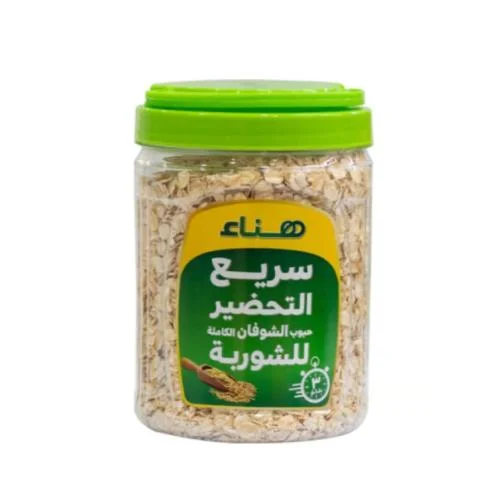 شوفان هانا سريع التحضير 12  عبوة * 450  غرام (أخضر)