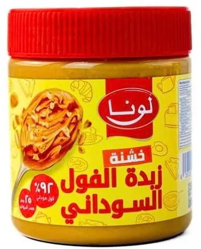 لونا زبدة الفول السوداني الخشنة 12 * 340  جم