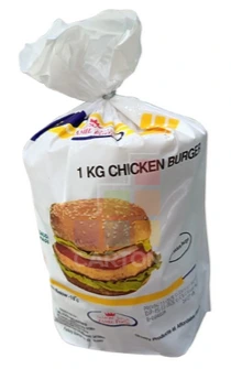 Chicken Burger Unbreaded 6*12pcs(1KG) Zamil/Limaz