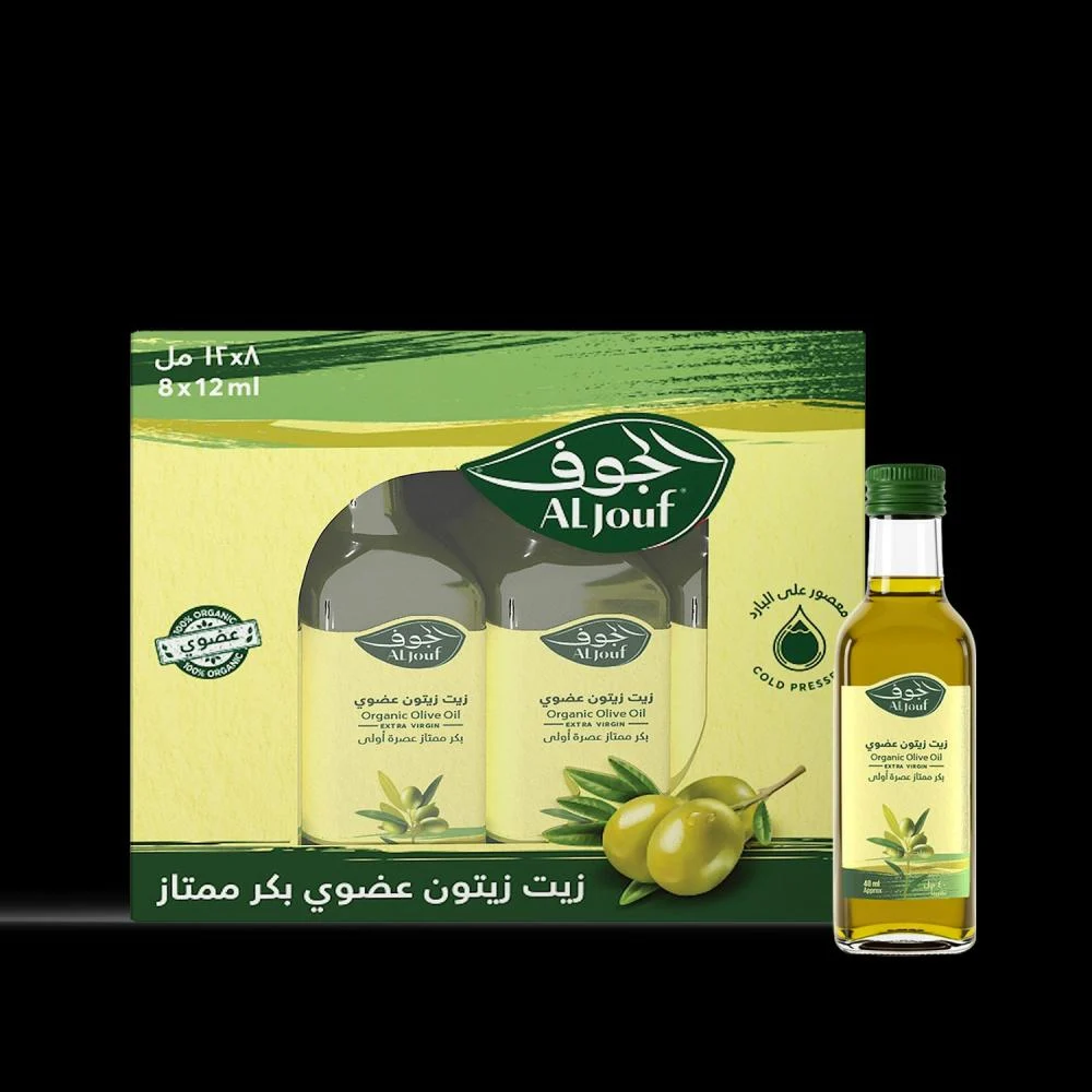 زيت زيتون عضوي من جوف، 8 * 12  مل