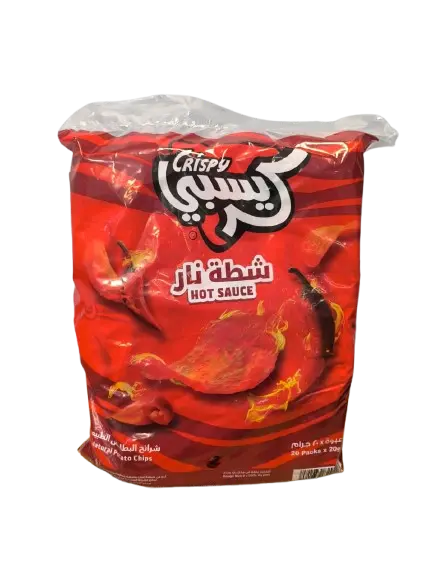 رقائق مقرمشة مع صلصة حارة 5 * 20 * 20 غرام