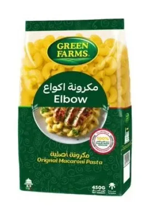 معكرونة جرين فارمز شكل كوع 24 × 450  جم