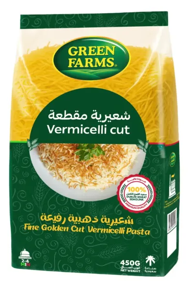 شعيرية جرين فارمز المقطعة 24 × 450  جم