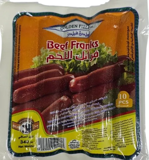 Golden Fields Beef Franks 24*340gm