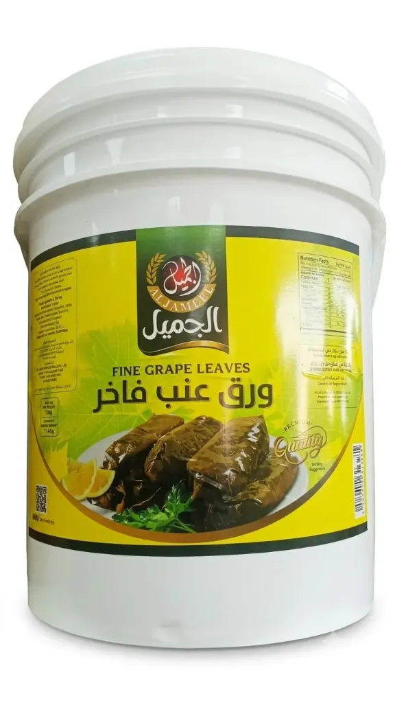 أوراق عنب  19 كجم (11.40 كجم بعد التصريف)