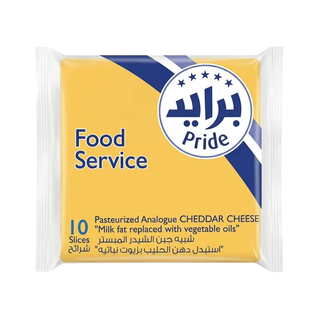Pride Cheddar Cheese Slices 24*170gm